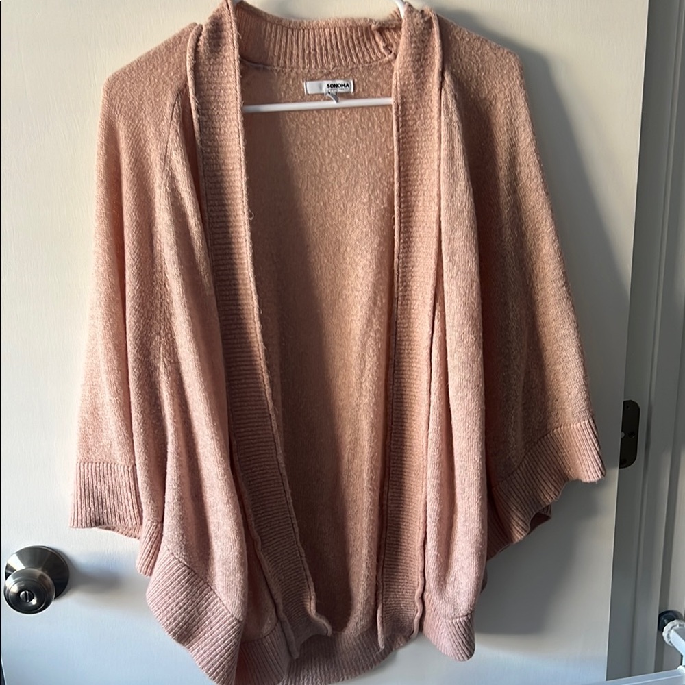 Pink Shrug Sweater